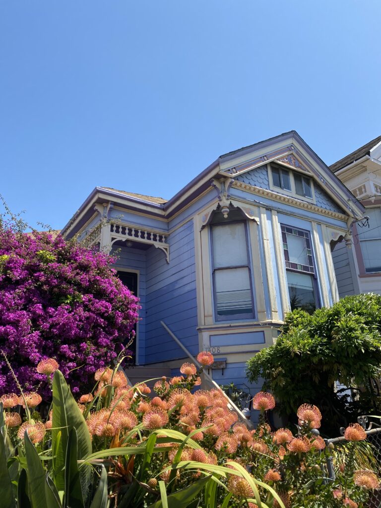 Periwinkle and Purple Victorian Home House Hunting Adventures